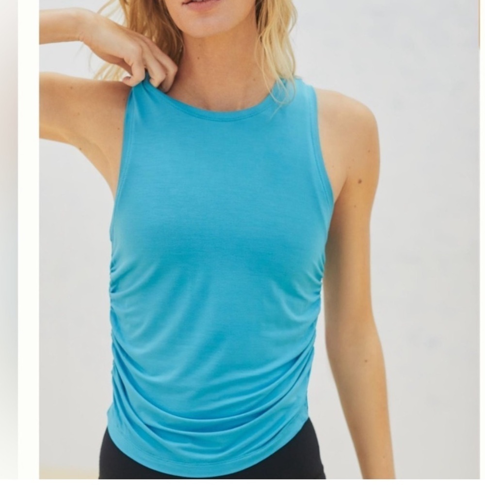 NWT SPLITS59 Frida Jersey Tank - Teal